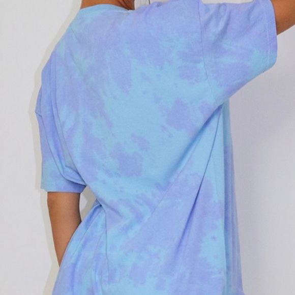 Blue Tie Dye T-Shirt - Picture 2 of 2